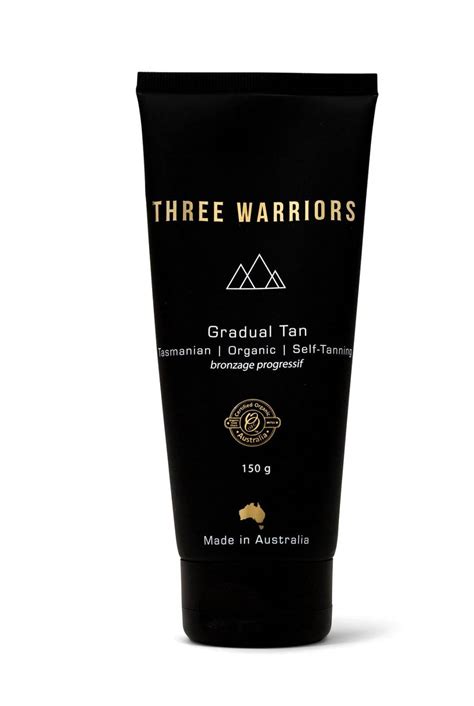 3 warriors gradual tan.